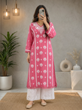Shaam Edit| Hand-Embroidered Chanderi Kurta