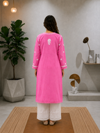 Shaam Edit | Hand-Embroidered Chanderi Kurta