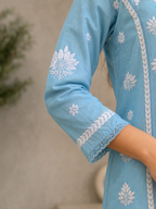 Shaam Edit | Hand-Embroidered Chanderi Kurta