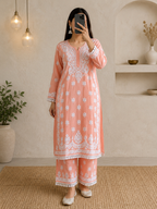 Thread Theory | Hand-Embroidered Modal Kurta Set