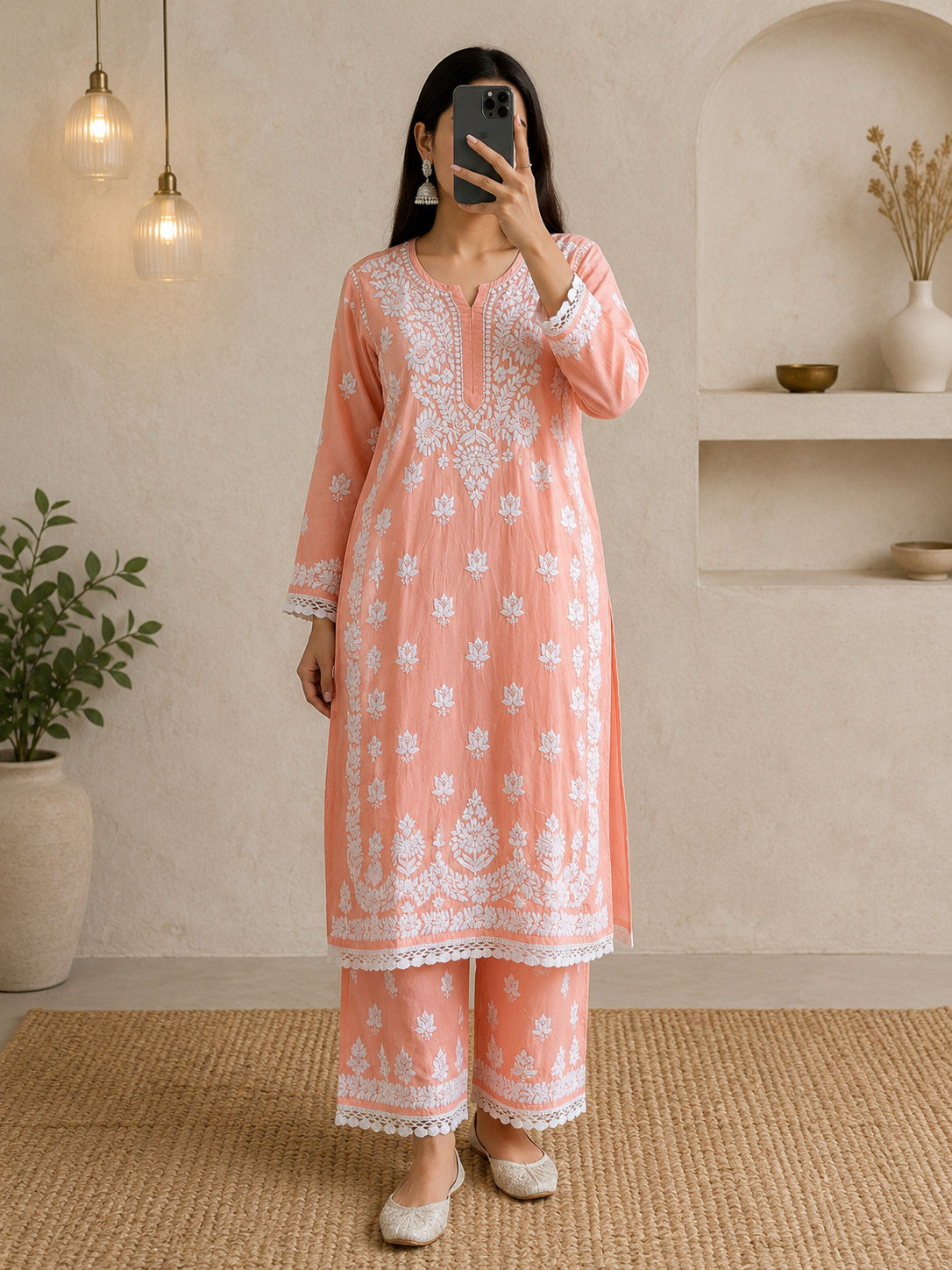 Thread Theory | Hand-Embroidered Modal Kurta Set