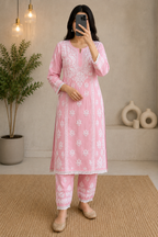 Thread Theory | Hand-Embroidered Modal Kurta Set