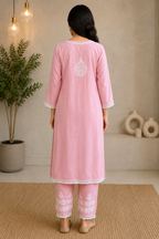 Thread Theory | Hand-Embroidered Modal Kurta Set