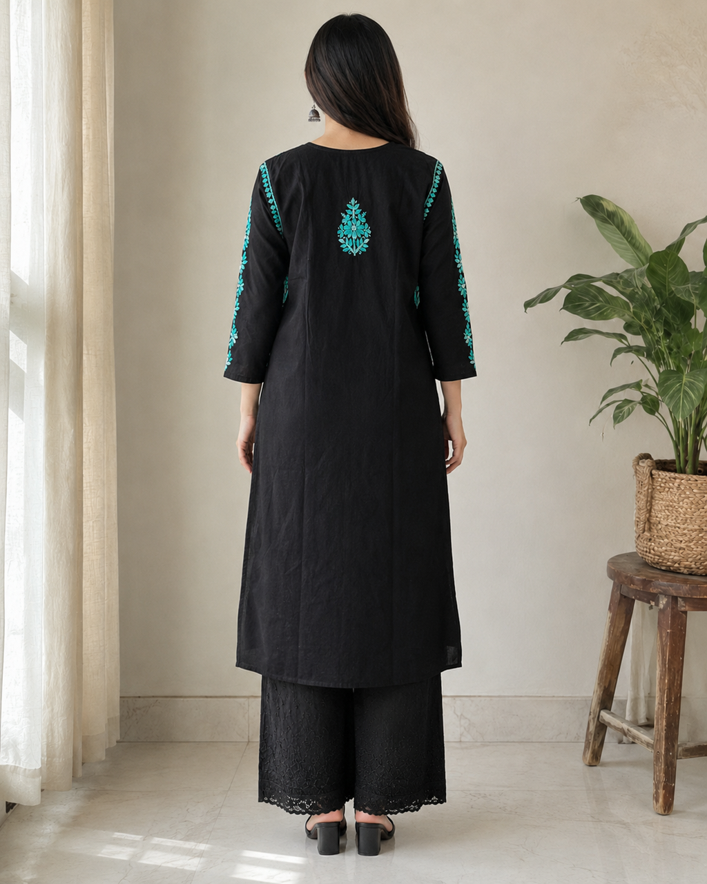 Noor Threads | Hand-Embroidered Kurta