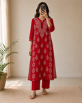 The Georgette Edit | Hand-Embroidered Kurta with Inner
