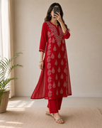 The Georgette Edit | Hand-Embroidered Kurta with Inner