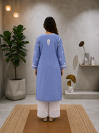 Shaam Edit | Hand-Embroidered Chanderi Kurta