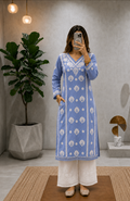 Shaam Edit | Hand-Embroidered Chanderi Kurta