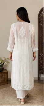 Chandni | Hand-Embroidered Anarkali Kurta