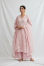 Pastel MulMul cotton kurta set front view